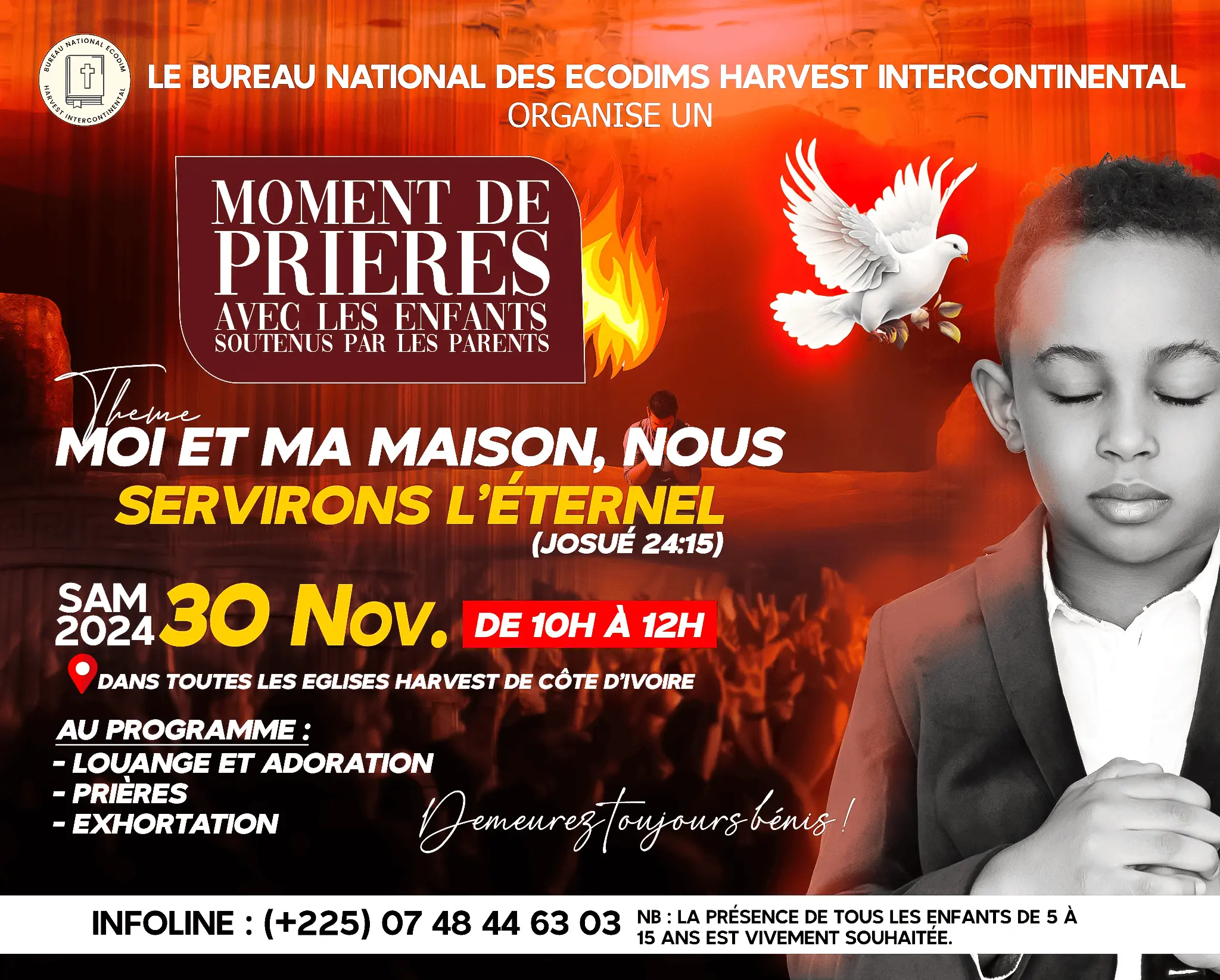 Temps de Prières avec les Enfants ECODIM Harvest